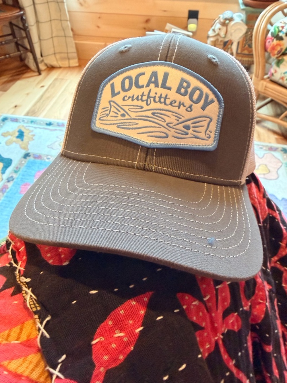 Local Boy Outfitters Youth Fish Patch Trucker Hat